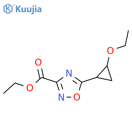 ethyl 5-(2-ethoxycyclopropyl)-1,2,4-oxadiazole-3-carboxylate structure