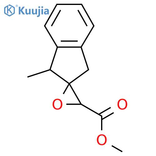 Methyl 1-methyl-1,3-dihydrospiro[indene-2,2'-oxirane]-3'-carboxylate structure