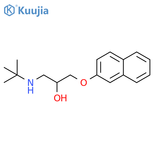 1-(tert-butylamino)-3-(naphthalen-2-yloxy)propan-2-ol structure