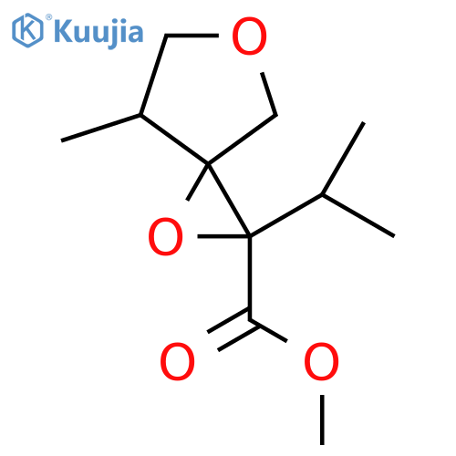 Methyl 7-methyl-2-(propan-2-yl)-1,5-dioxaspiro[2.4]heptane-2-carboxylate structure