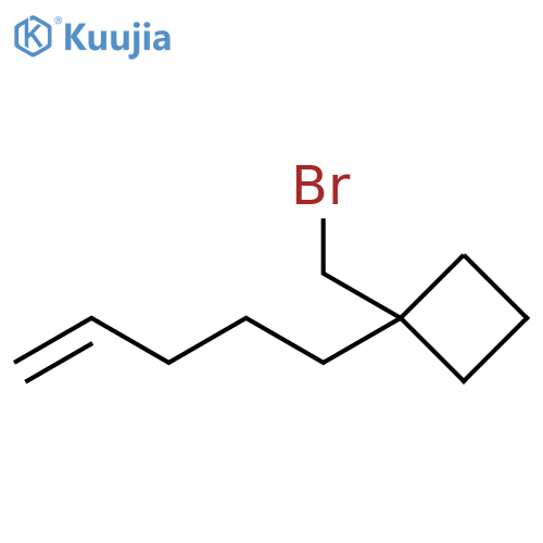 Cyclobutane, 1-(bromomethyl)-1-(4-penten-1-yl)- structure