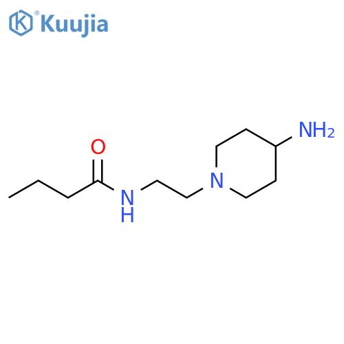 Butanamide, N-[2-(4-amino-1-piperidinyl)ethyl]- structure