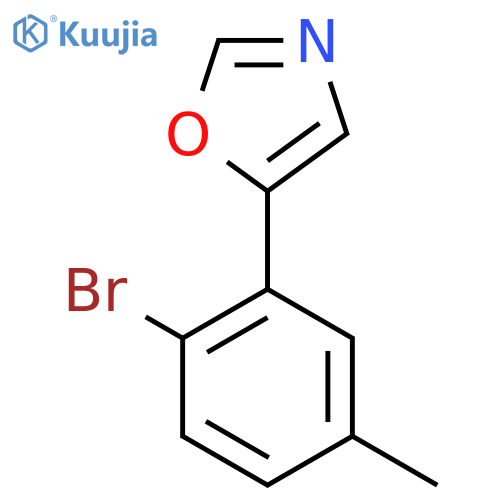 5-(2-Bromo-5-methylphenyl)oxazole structure