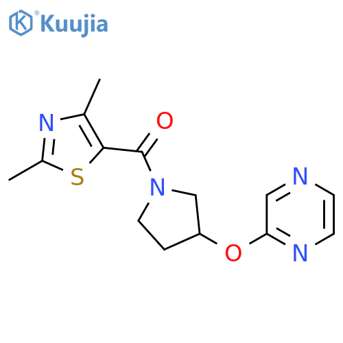 2-{[1-(2,4-dimethyl-1,3-thiazole-5-carbonyl)pyrrolidin-3-yl]oxy}pyrazine structure