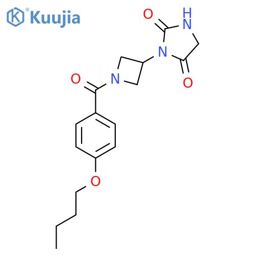 3-[1-(4-Butoxybenzoyl)azetidin-3-yl]imidazolidine-2,4-dione structure