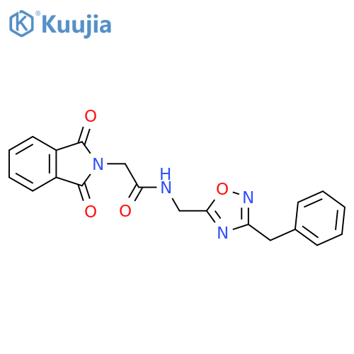 N-[(3-benzyl-1,2,4-oxadiazol-5-yl)methyl]-2-(1,3-dioxo-2,3-dihydro-1H-isoindol-2-yl)acetamide structure
