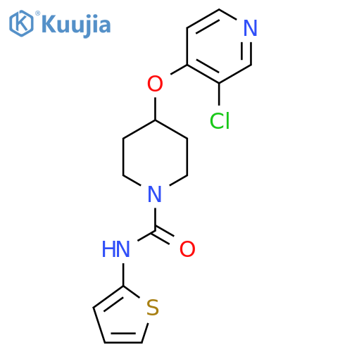 4-(3-chloropyridin-4-yl)oxy-N-(thiophen-2-yl)piperidine-1-carboxamide structure