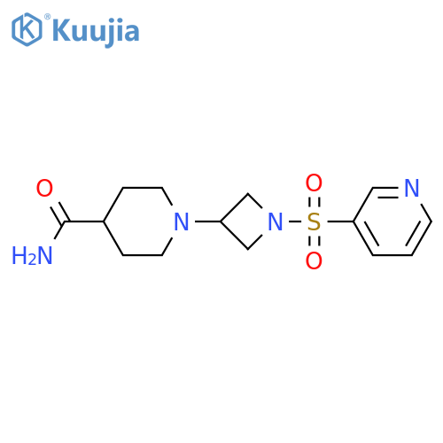 1-(1-(Pyridin-3-ylsulfonyl)azetidin-3-yl)piperidine-4-carboxamide structure