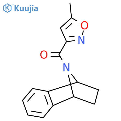 11-(5-methyl-1,2-oxazole-3-carbonyl)-11-azatricyclo6.2.1.0^{2,7}undeca-2(7),3,5-triene structure