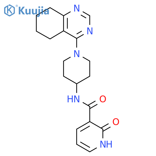 2-hydroxy-N-1-(5,6,7,8-tetrahydroquinazolin-4-yl)piperidin-4-ylpyridine-3-carboxamide structure