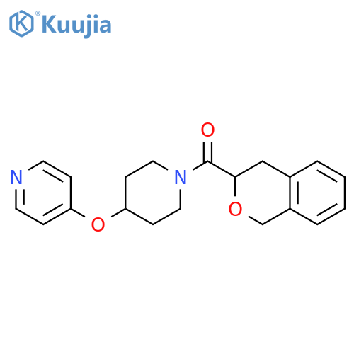 4-{1-(3,4-dihydro-1H-2-benzopyran-3-carbonyl)piperidin-4-yloxy}pyridine structure