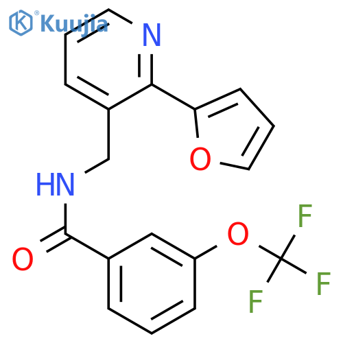 N-{[2-(furan-2-yl)pyridin-3-yl]methyl}-3-(trifluoromethoxy)benzamide structure