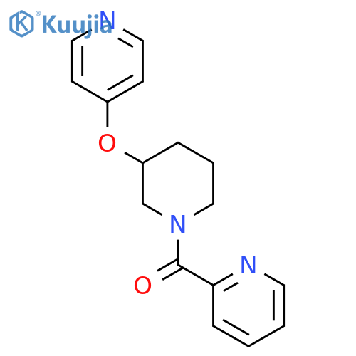 2-3-(pyridin-4-yloxy)piperidine-1-carbonylpyridine structure