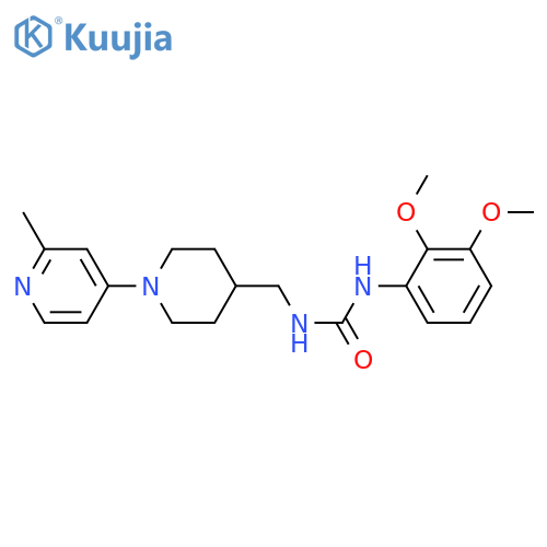 1-(2,3-dimethoxyphenyl)-3-[[1-(2-methylpyridin-4-yl)piperidin-4-yl]methyl]urea structure
