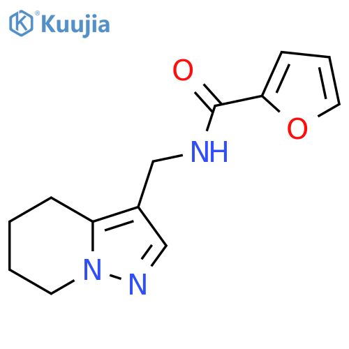 N-({4H,5H,6H,7H-pyrazolo1,5-apyridin-3-yl}methyl)furan-2-carboxamide structure