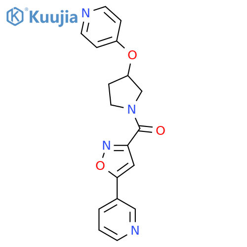 (5-(Pyridin-3-yl)isoxazol-3-yl)(3-(pyridin-4-yloxy)pyrrolidin-1-yl)methanone structure