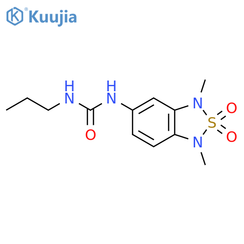 1-(1,3-dimethyl-2,2-dioxo-1,3-dihydro-2lambda6,1,3-benzothiadiazol-5-yl)-3-propylurea structure