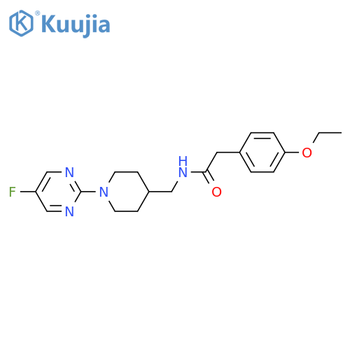 2-(4-ethoxyphenyl)-N-[[1-(5-fluoropyrimidin-2-yl)piperidin-4-yl]methyl]acetamide structure