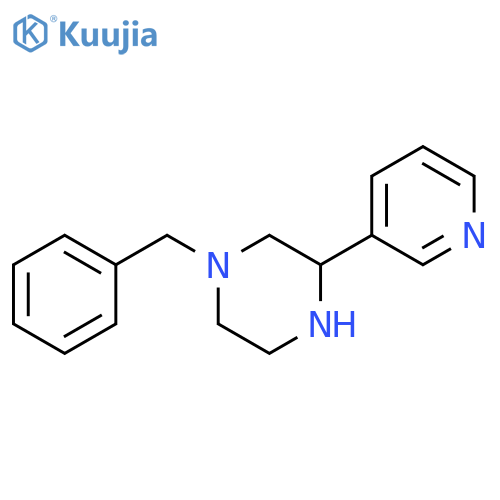 Piperazine, 1-(phenylmethyl)-3-(3-pyridinyl)- structure