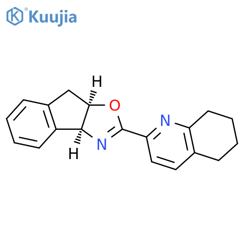 (3AS,8aR)-2-(5,6,7,8-tetrahydroquinolin-2-yl)-3a,8a-dihydro-8H-indeno[1,2-d]oxazole structure
