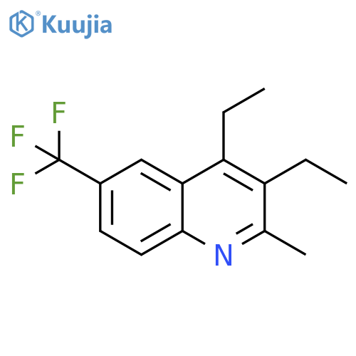 3,4-diethyl-2-methyl-6-(trifluoromethyl)quinoline structure