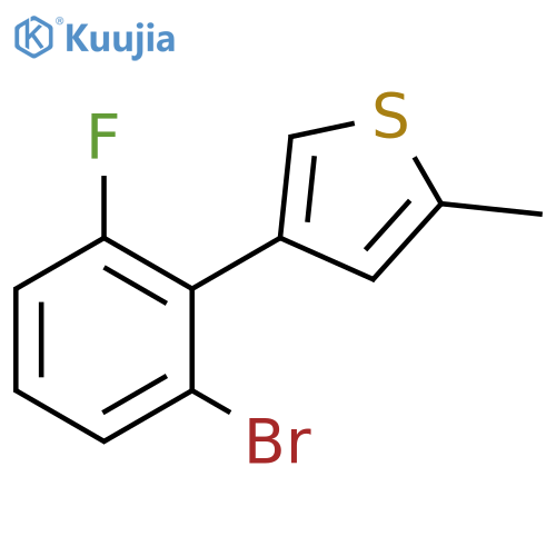 4-(2-bromo-6-fluorophenyl)-2-methylthiophene structure