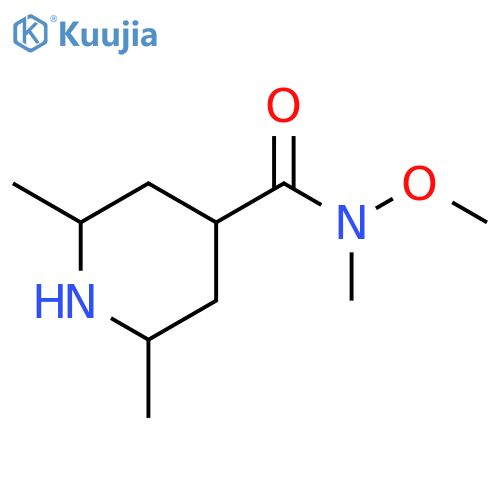 N-methoxy-N,2,6-trimethylpiperidine-4-carboxamide structure