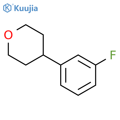 4-(3-Fluorophenyl)oxane structure