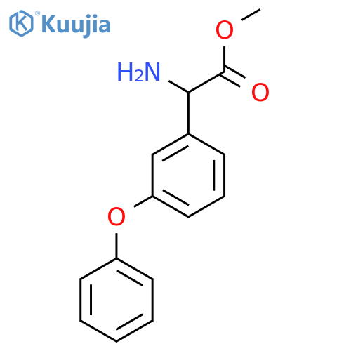 methyl 2-amino-2-(3-phenoxyphenyl)acetate structure