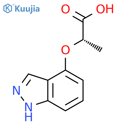 (S)-2-(1H-indazol-4-yloxy)propanoic acid structure