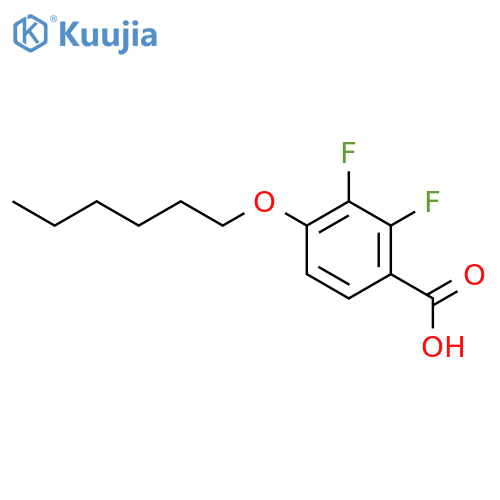 2,3-Difluoro-4-(hexyloxy)benzoic acid structure
