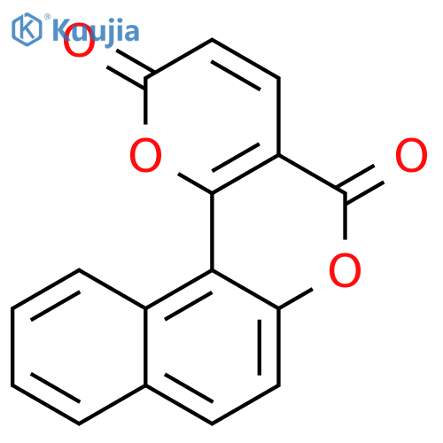 2H,5H-Naphtho[2,1-b]pyrano[2,3-d]pyran-2,5-dione structure