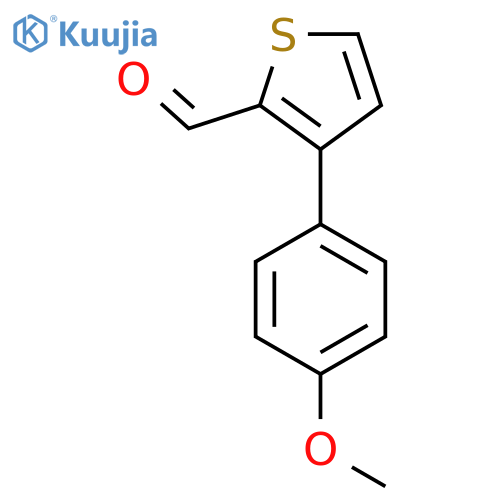 3-(4-Methoxyphenyl)thiophene-2-carbaldehyde structure