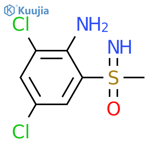 (2-amino-3,5-dichlorophenyl)(imino)methyl-lambda6-sulfanone structure