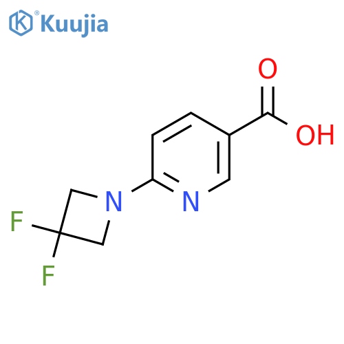 6-(3,3-Difluoroazetidin-1-yl)nicotinic acid structure