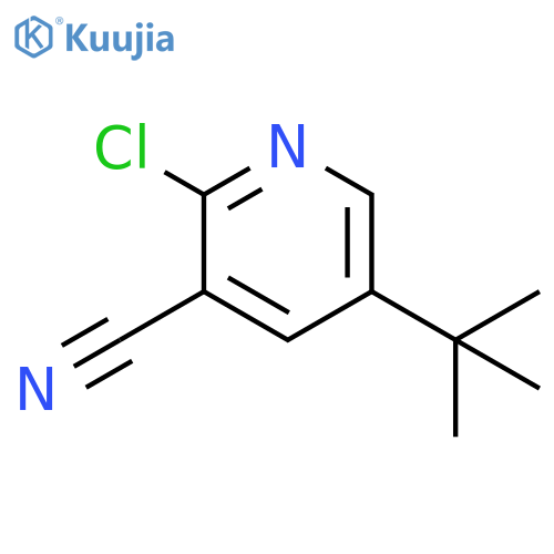 5-tert-butyl-2-chloropyridine-3-carbonitrile structure