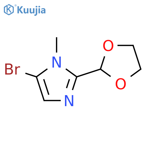 5-bromo-2-(1,3-dioxolan-2-yl)-1-methyl-1H-imidazole structure