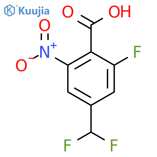 4-(Difluoromethyl)-2-fluoro-6-nitrobenzoic acid structure