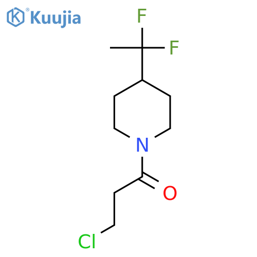 3-Chloro-1-(4-(1,1-difluoroethyl)piperidin-1-yl)propan-1-one structure