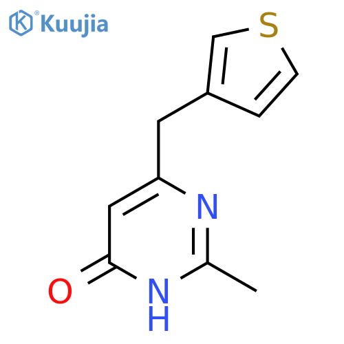 2-Methyl-6-(thiophen-3-ylmethyl)pyrimidin-4-ol structure