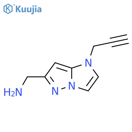 (1-(Prop-2-yn-1-yl)-1H-imidazo[1,2-b]pyrazol-6-yl)methanamine structure