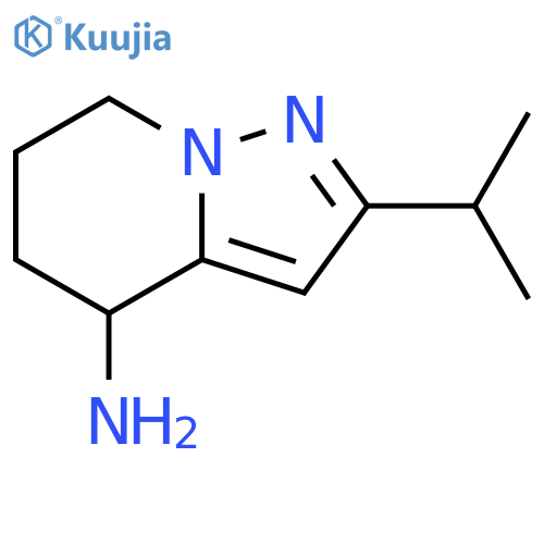 Pyrazolo[1,5-a]pyridin-4-amine, 4,5,6,7-tetrahydro-2-(1-methylethyl)- structure