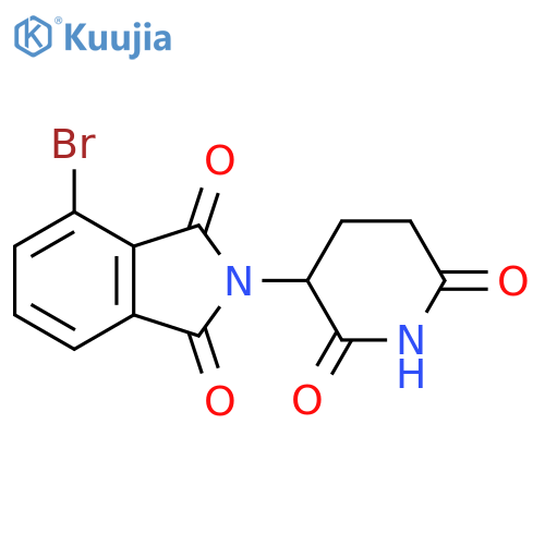 4-Bromo-2-(2,6-dioxopiperidin-3-yl)isoindoline-1,3-dione structure