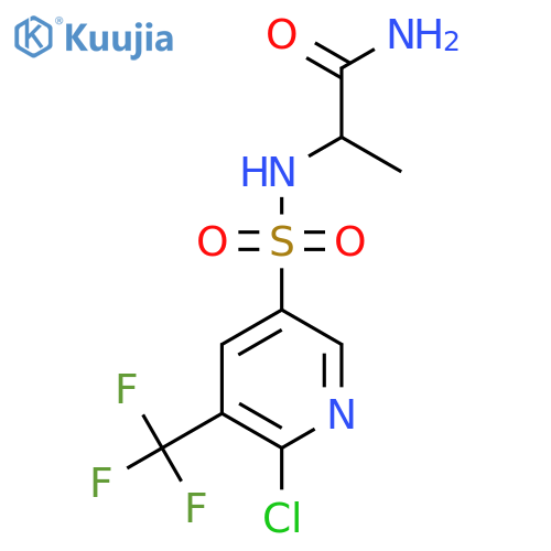 2-6-chloro-5-(trifluoromethyl)pyridine-3-sulfonamidopropanamide structure