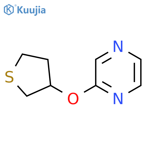 2-(Thiolan-3-yloxy)pyrazine structure