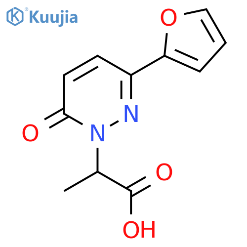 2-[3-(Furan-2-yl)-6-oxo-1,6-dihydropyridazin-1-yl]propanoic acid structure