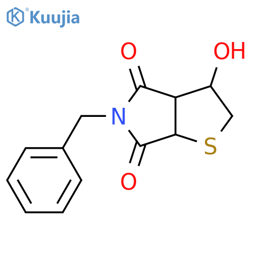 5-benzyl-3-hydroxy-hexahydro-2H-thieno[2,3-c]pyrrole-4,6-dione structure