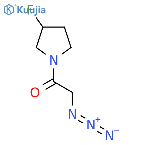 2-Azido-1-(3-fluoropyrrolidin-1-yl)ethan-1-one structure