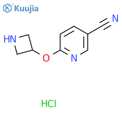 6-(Azetidin-3-yloxy)nicotinonitrile hydrochloride structure