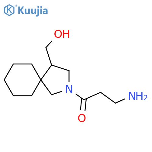 3-Amino-1-(4-(hydroxymethyl)-2-azaspiro[4.5]decan-2-yl)propan-1-one structure